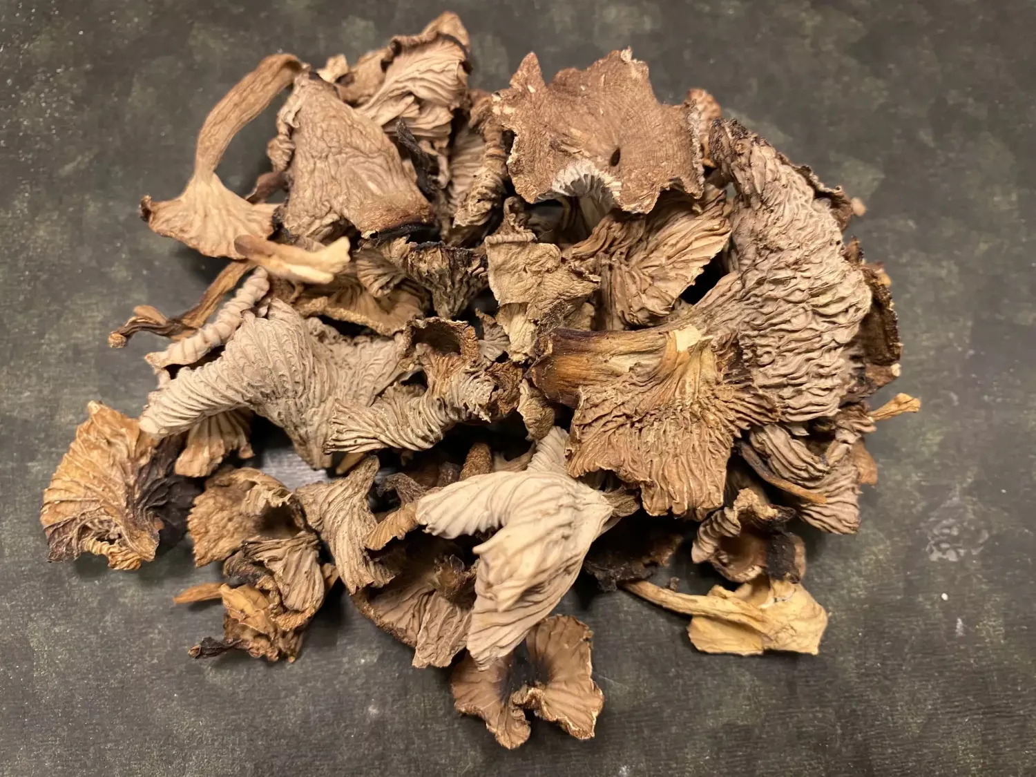 Torkade trattkantareller - Blisterlidens Lantbruk